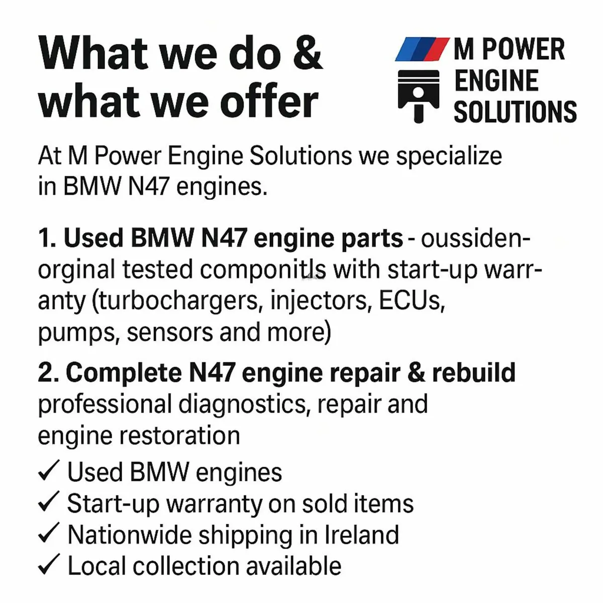 BMW ENGINE PARTS, ENGINES - Image 2
