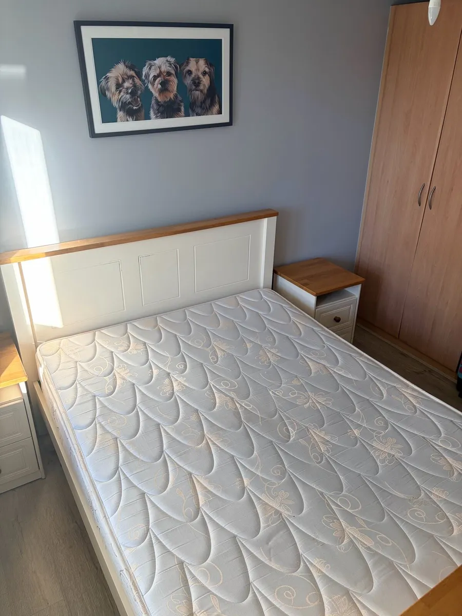 Bed frame and matching locker set - Image 1