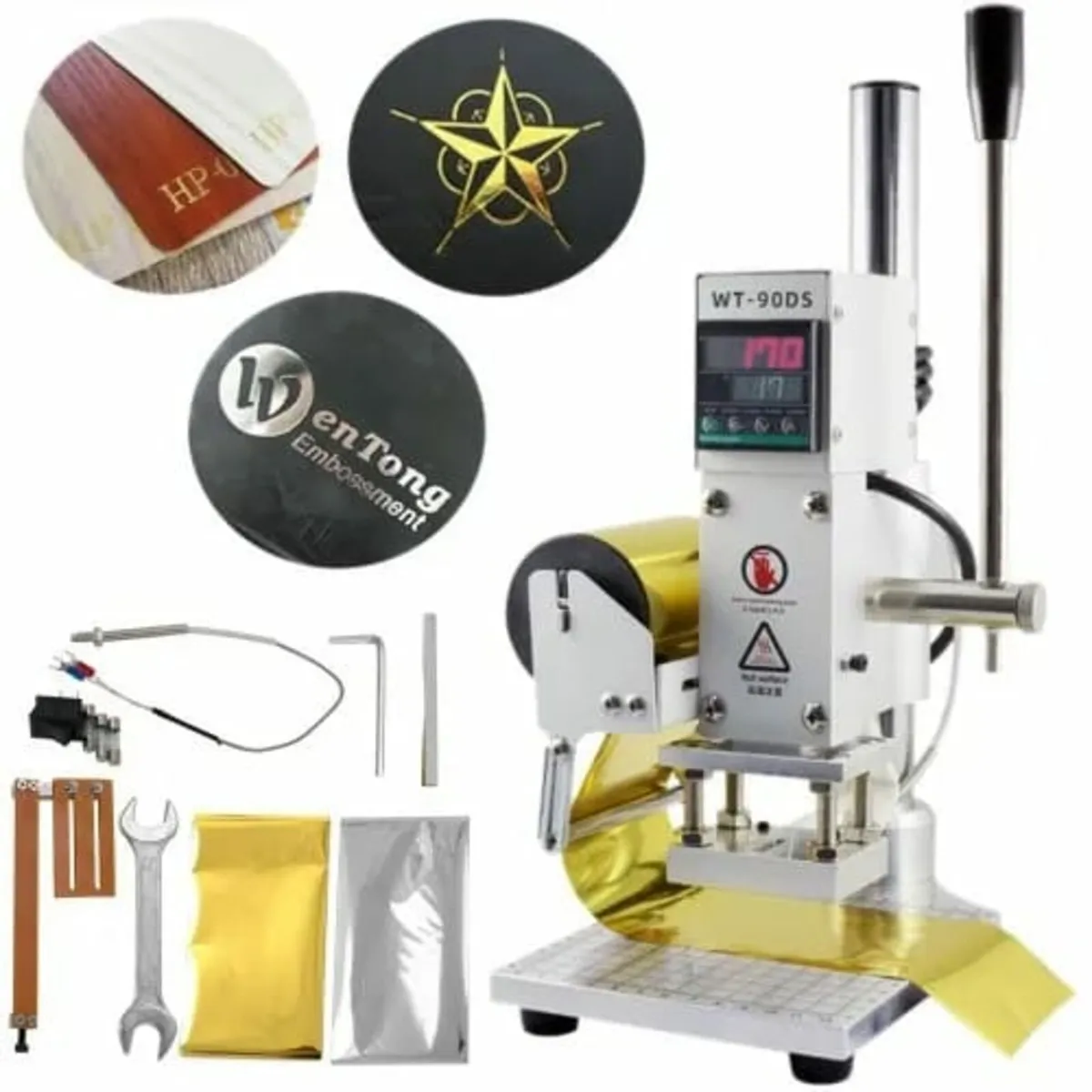 10x13cm Hot Foil Stamping Machine Leather Embossin - Image 1