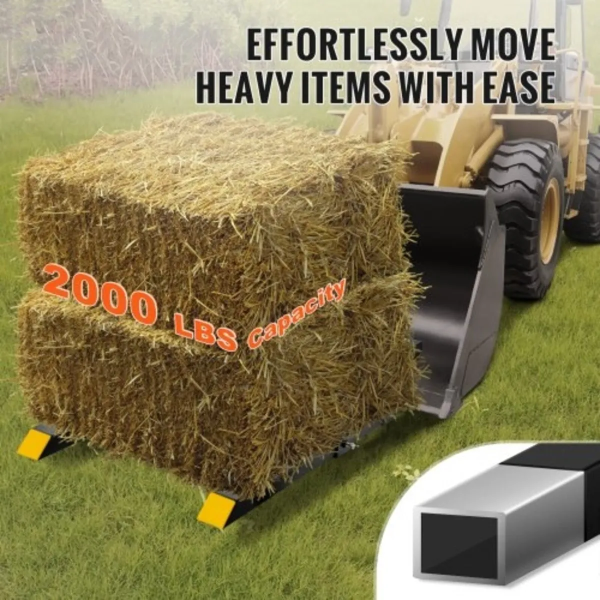 Pallet Forks, 907.2 kg Clamp on Pallet Forks, 109. - Image 4