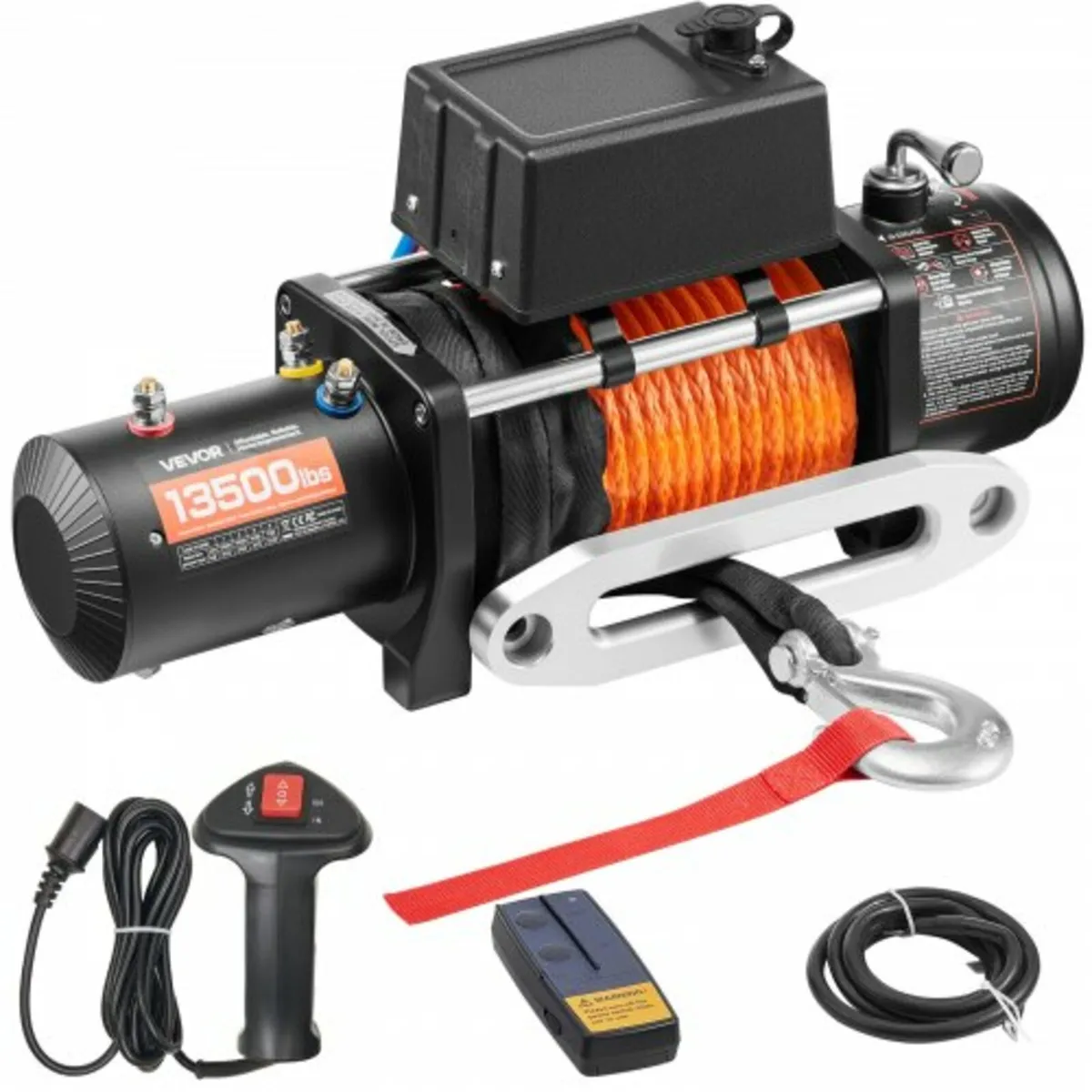 Electric Winch Truck 6123.5 kg Synthetic Rope Wate - Image 1