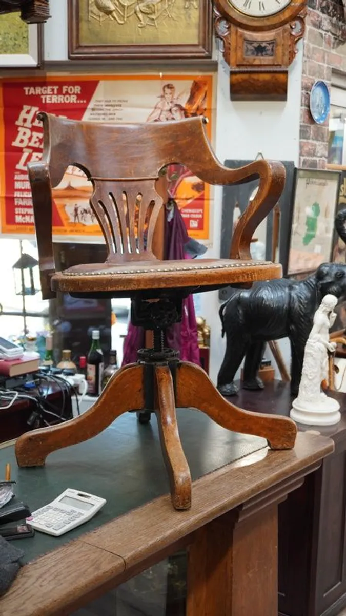 Antique Office Chair - J.S. Ford, Johnson & Co. - Image 1