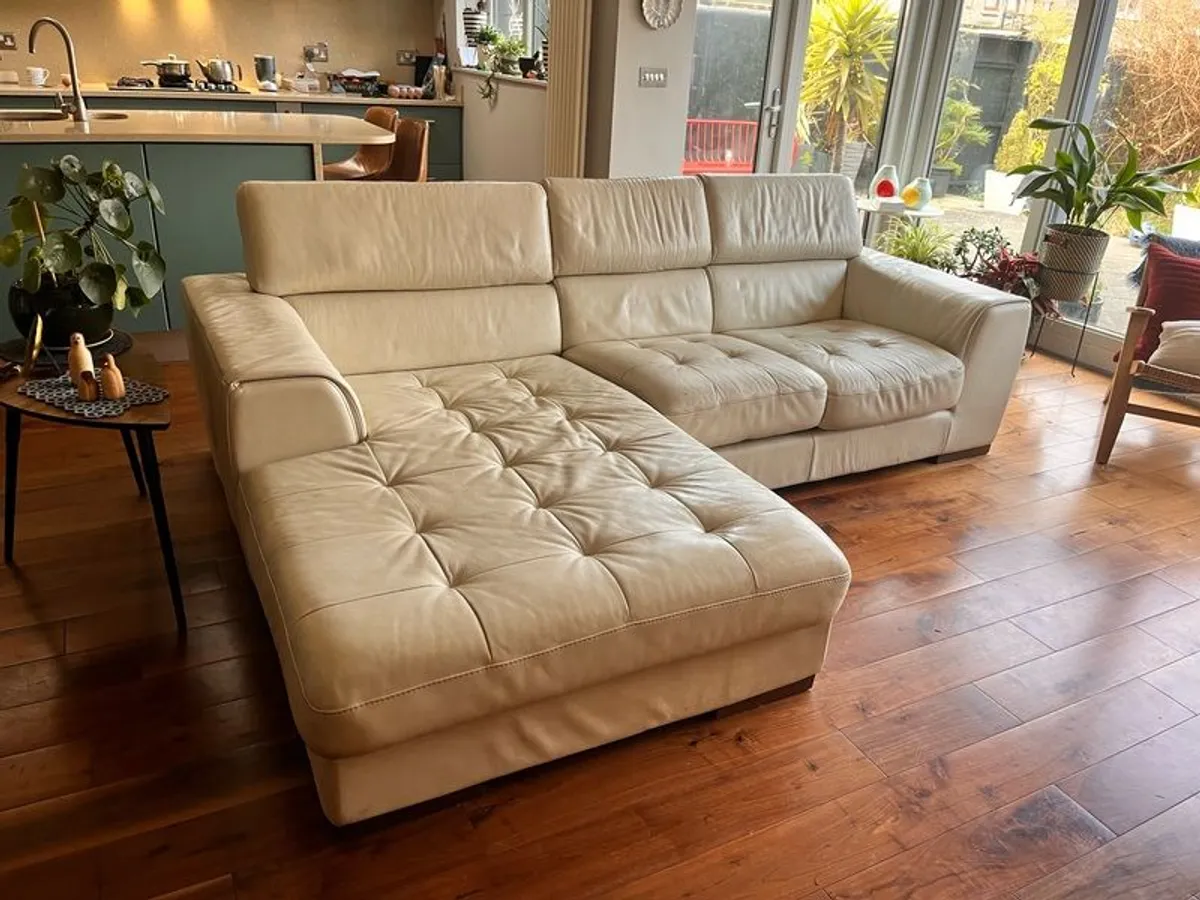 Italian Leather Sofa - Image 2