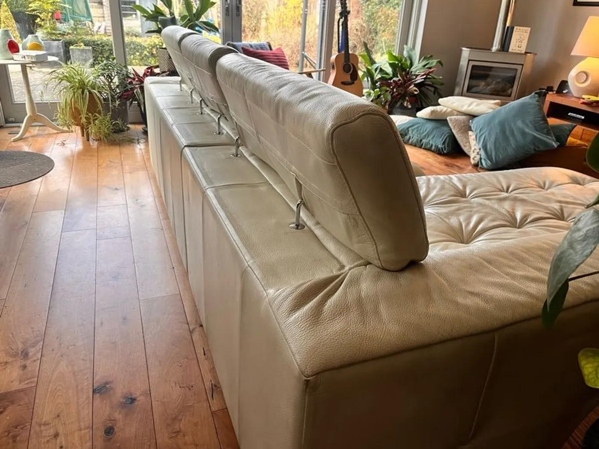 Italian Leather Sofa - Image 3