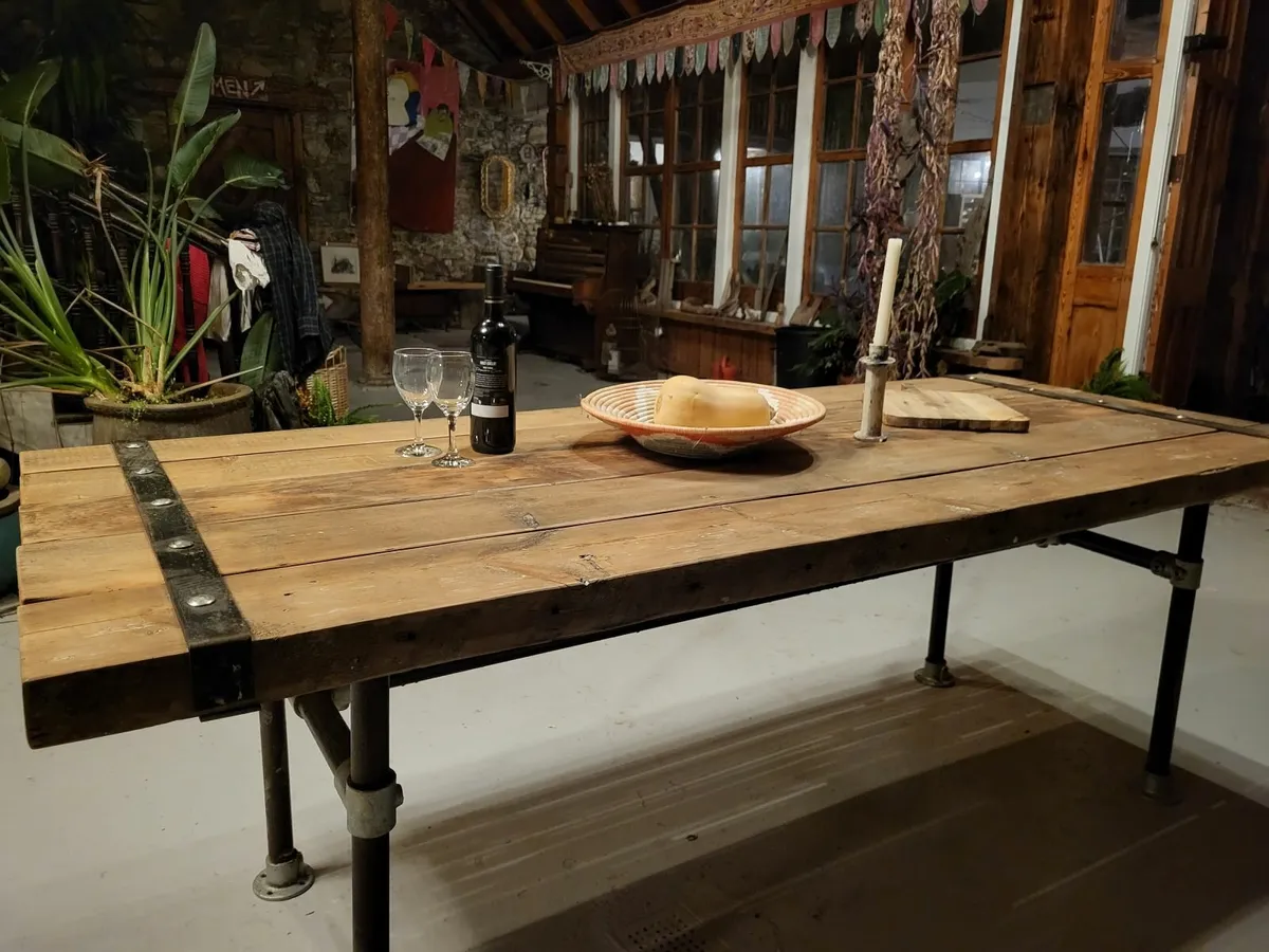 Rustic Farmhouse Table - Image 3