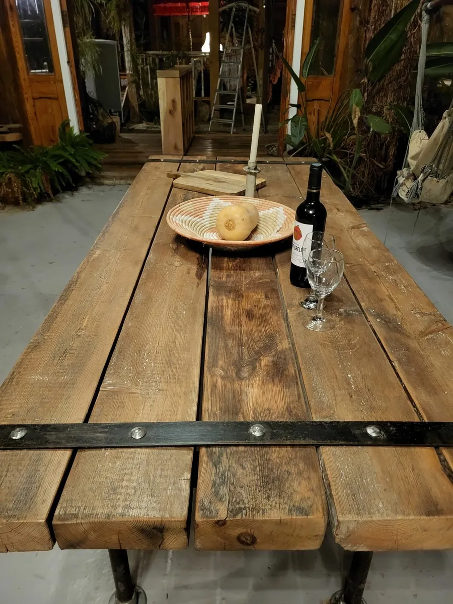 Rustic Farmhouse Table - Image 1