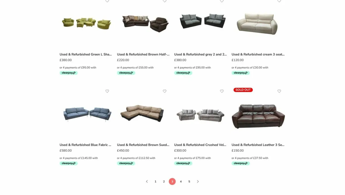 LARGEST STOCK OF REFURBISHED SOFAS WITH DELIVERY! - Image 2