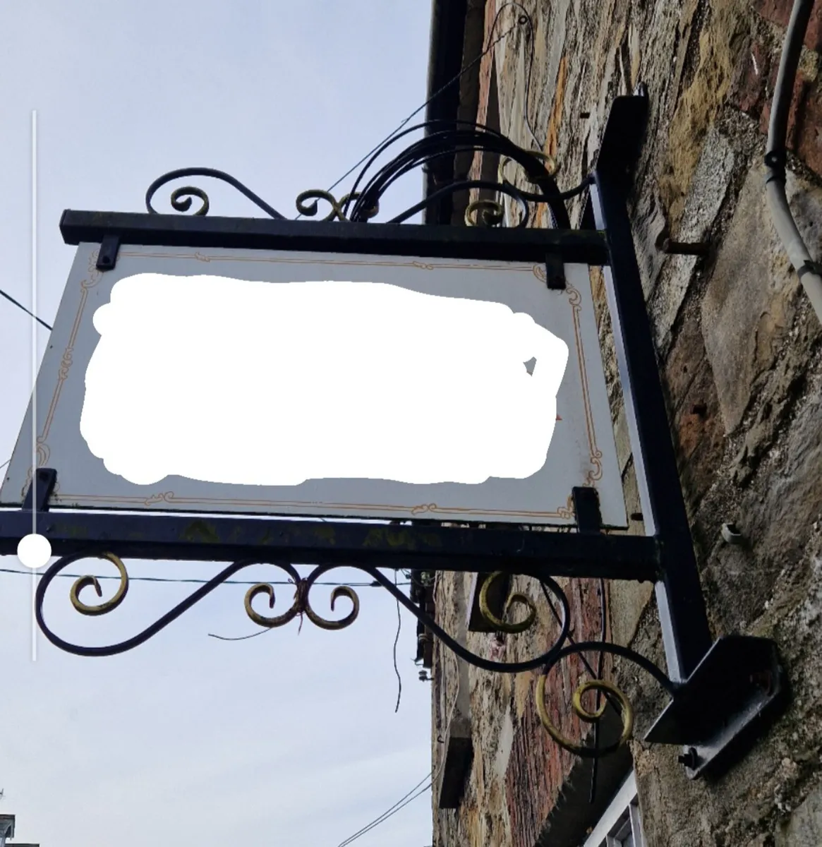Wrought Iron Sign - Image 1