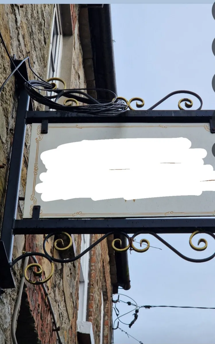 Wrought Iron Sign - Image 2