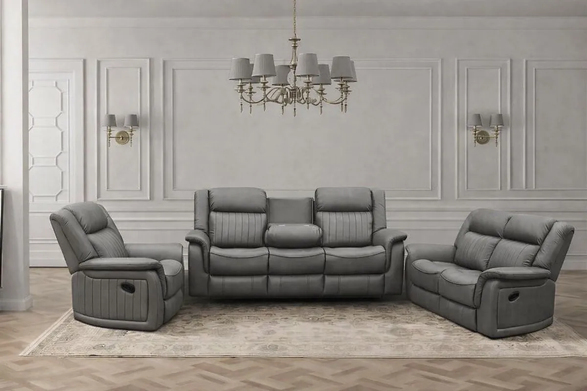 Main pic 3 plus 2 seater ricliners - Image 1