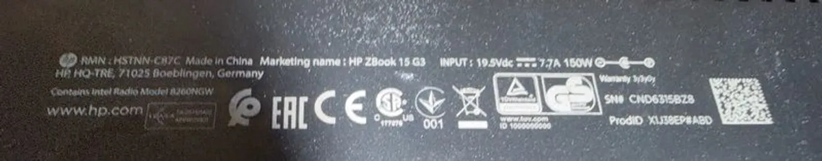 HP ZBook 15 G3 Mobile Workstation | i7 | 64GB RAM | 3TB SSD | Quadro | Dock - Image 3