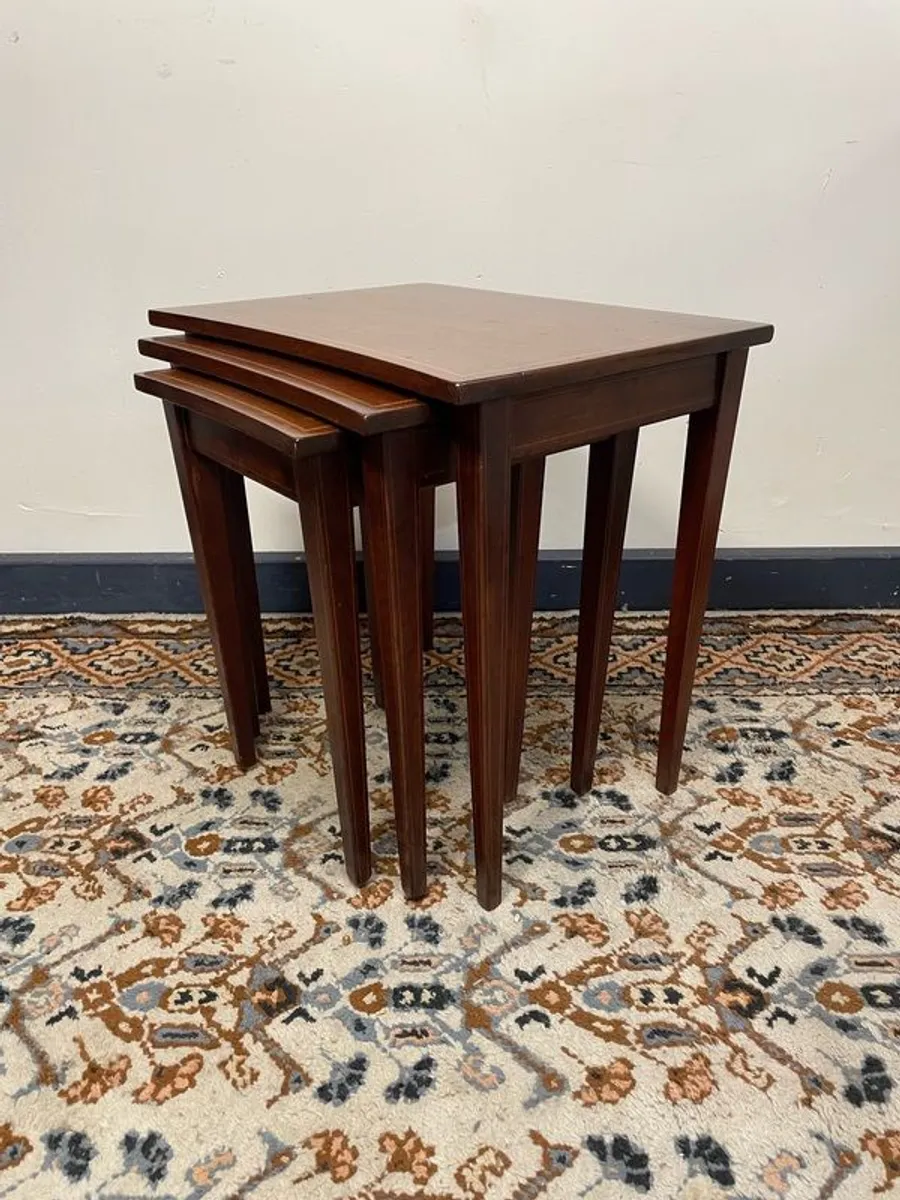 Set of Three Antique Nesting Tables , Early 20th Century - Image 1