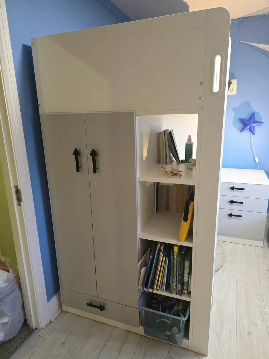 IKEA Kids SMÅSTAD loft bed/desk and chair - Image 3