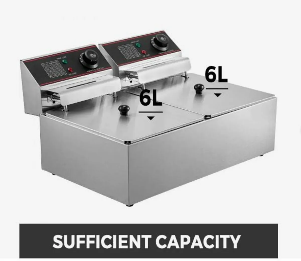 Commercial Deep Fryer 12L Electric Fryer 5000W - Image 2