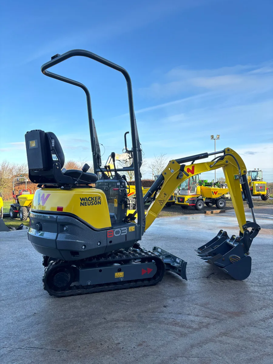New Wacker Neuson 803 1 ton micro diggers - Image 2