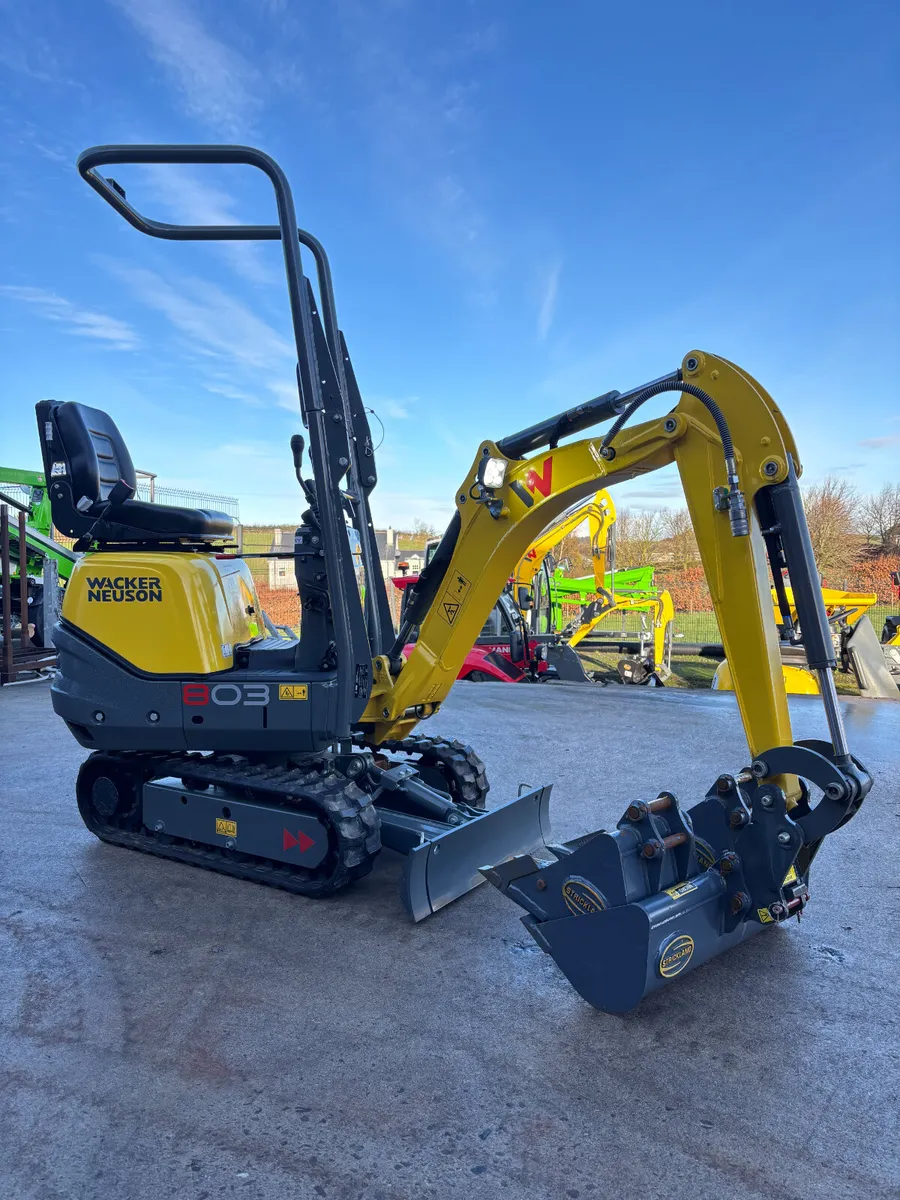 New Wacker Neuson 803 1 ton micro diggers - Image 1