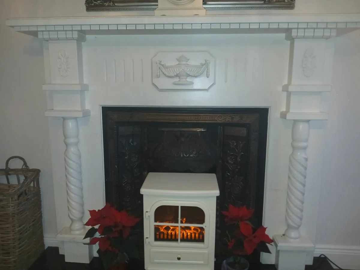 Cast Iron Fireplace and Timber Surround - Image 4