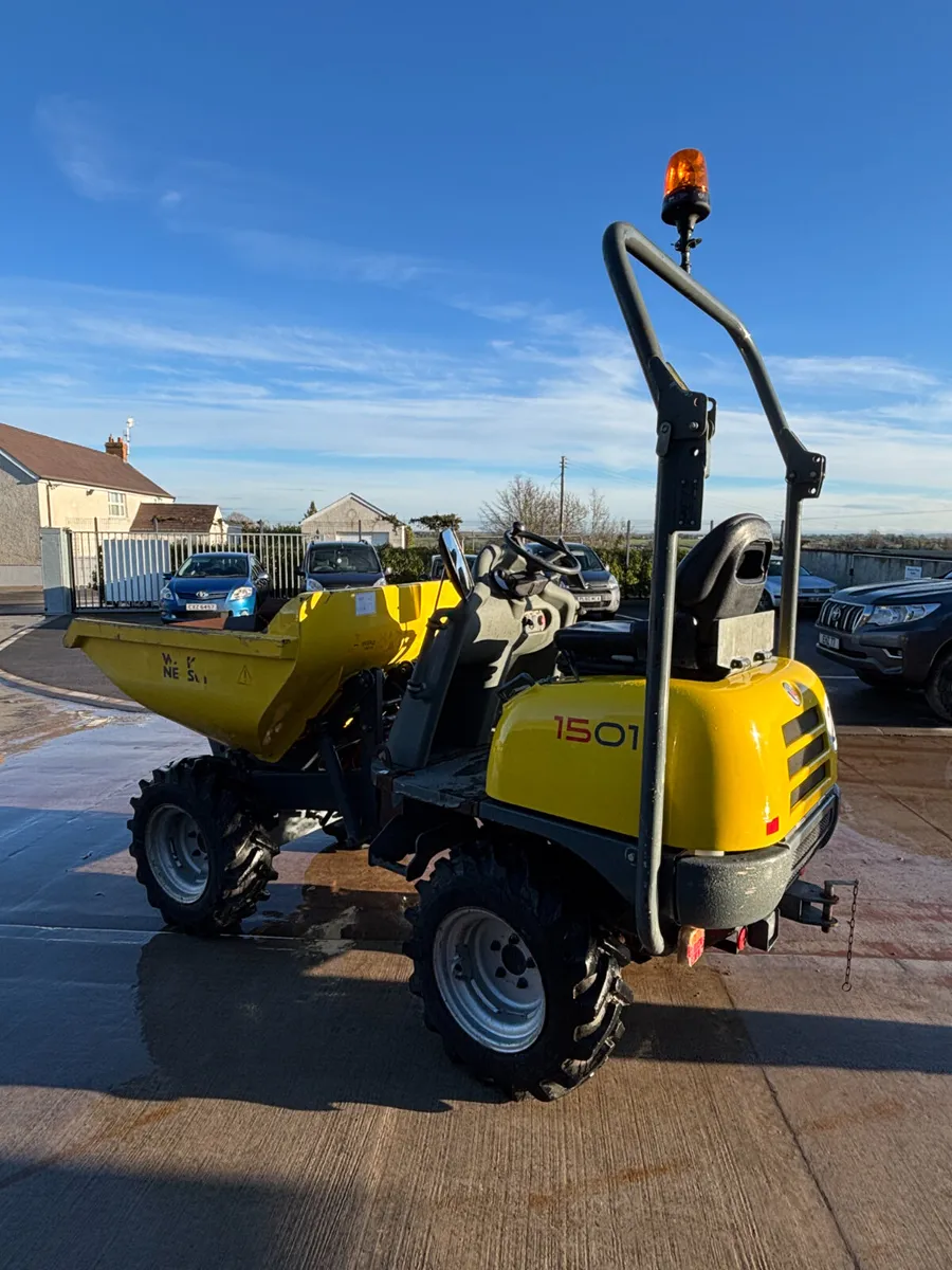 Used Wacker Neuson 1501 high tip dumper. - Image 3