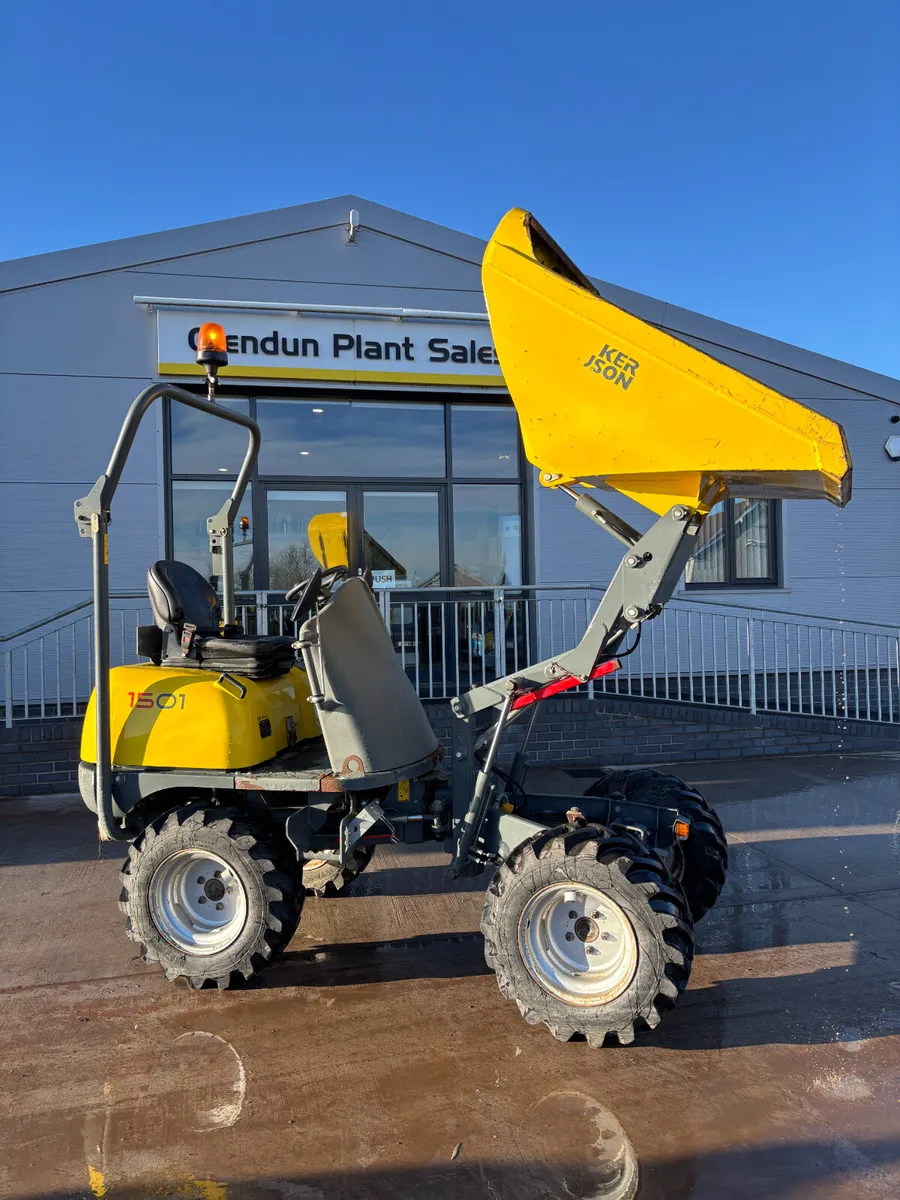 Used Wacker Neuson 1501 high tip dumper. - Image 4