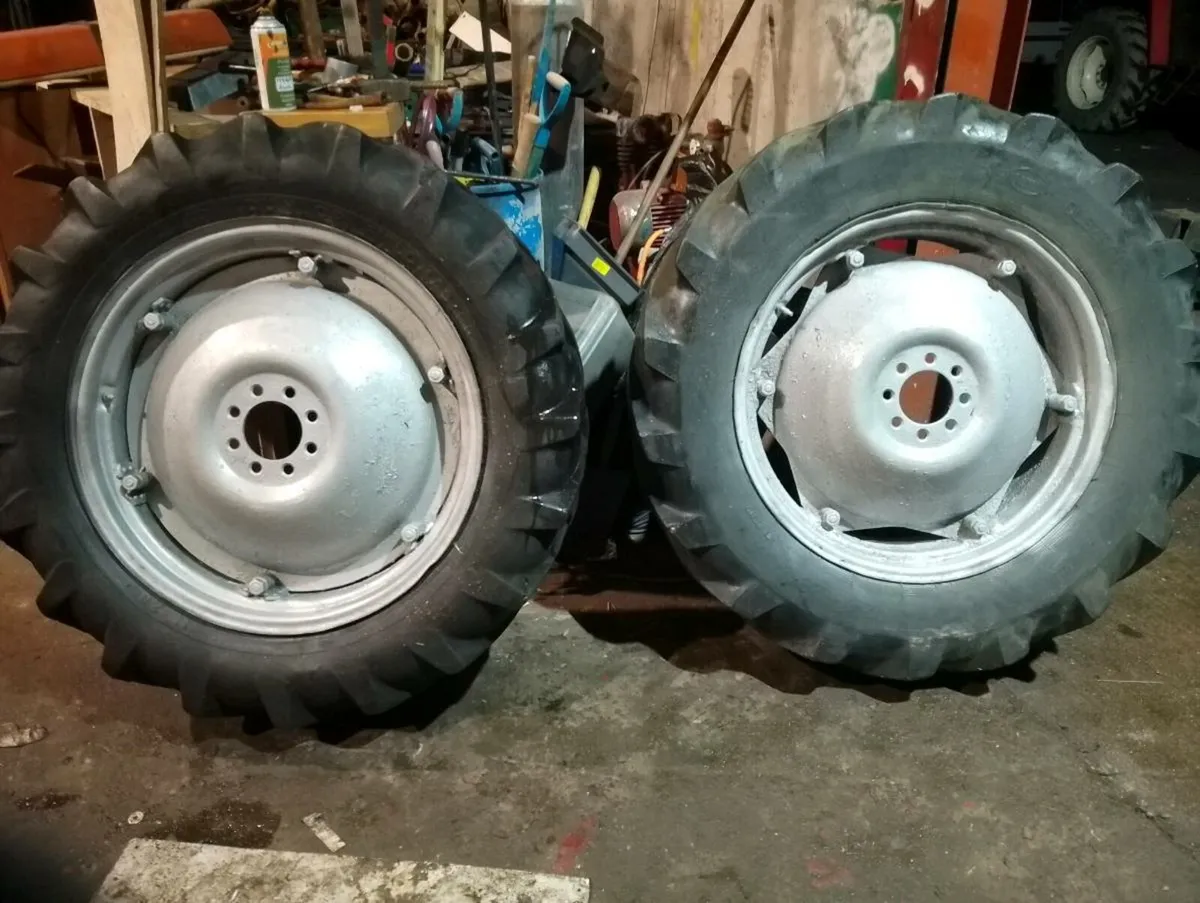 Massey wheels and tyres 12.4 28 8 stud - Image 4