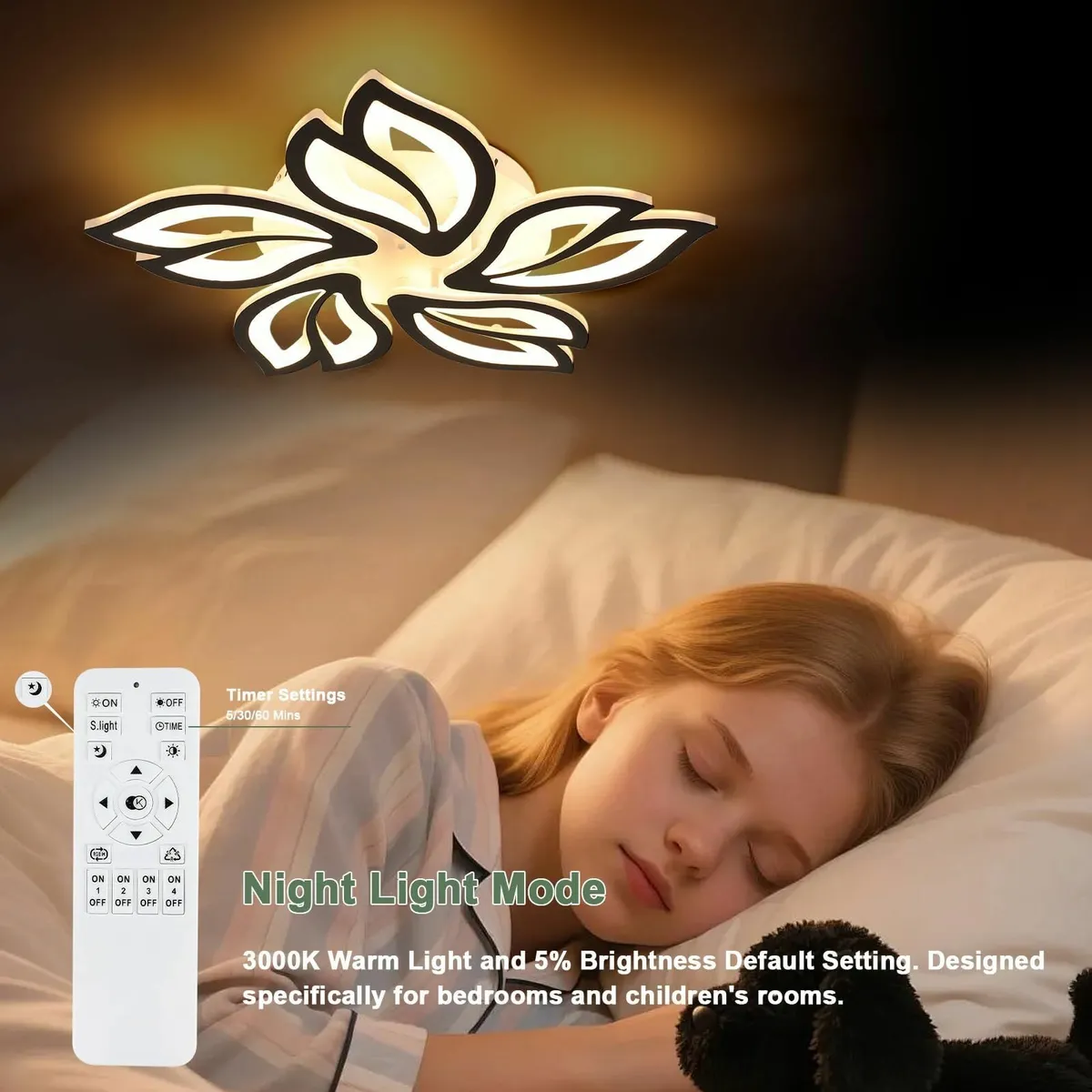 Modern Dimmable LED Chandelier Creative 5-Head - Image 3