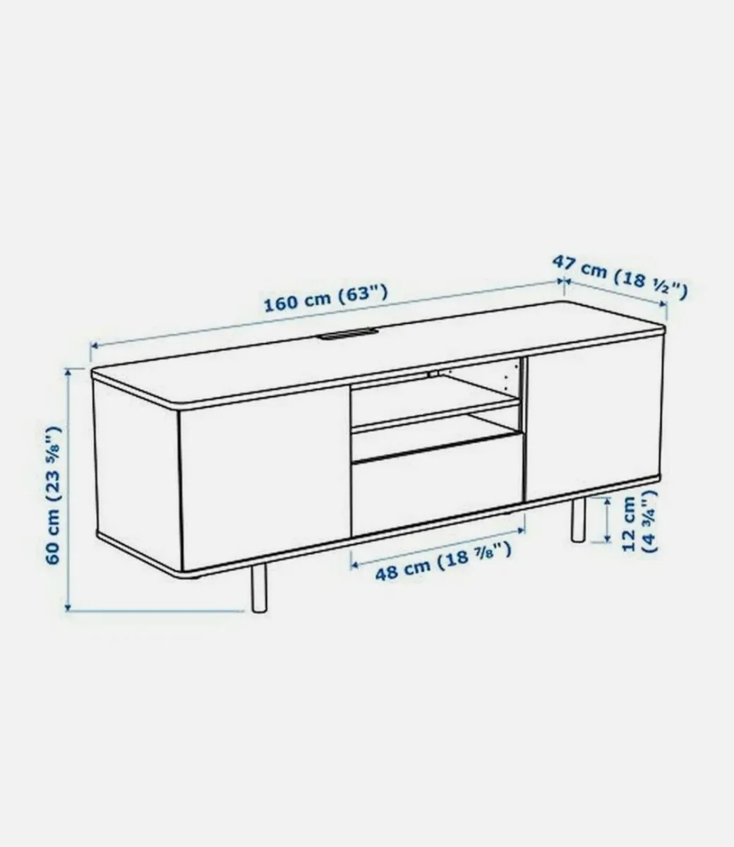 IKEA Mostorp TV unit & uppleva bracket for TV - Image 2