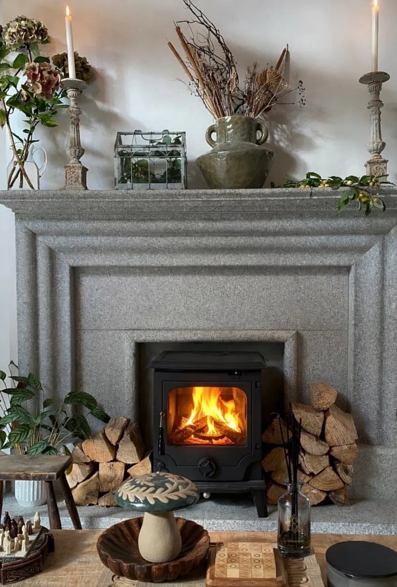 Wicklow Granite Fireplace & Stove - Image 2