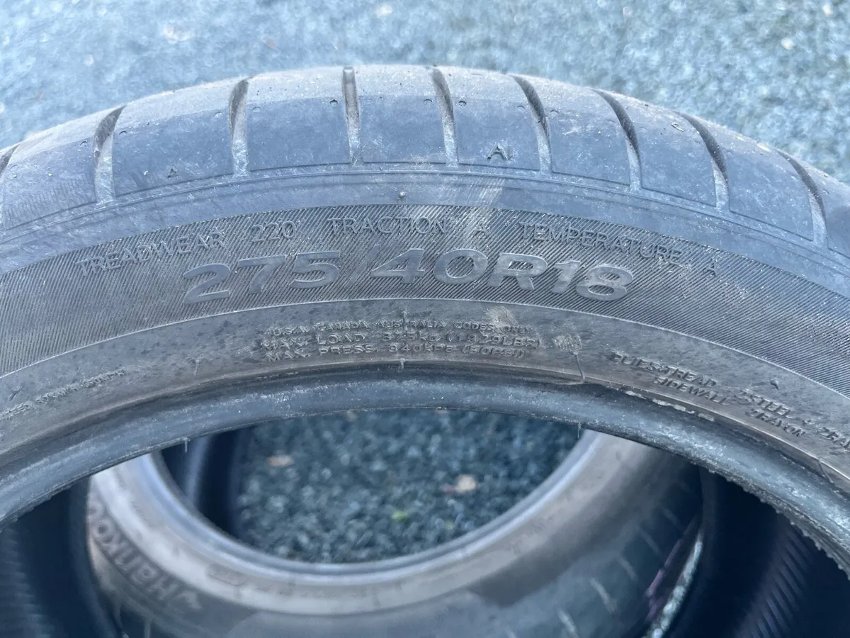 275/40 R18 Hankook Runflat tyres - Image 3