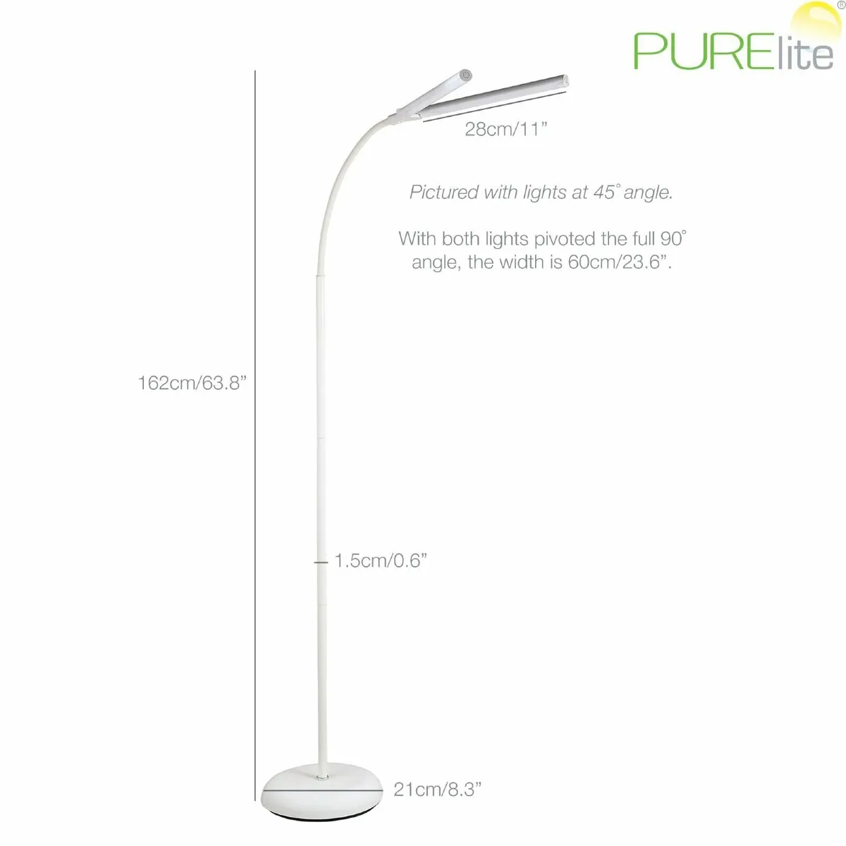 Natural Daylight Floor Lamp – Twin Lights for - Image 3