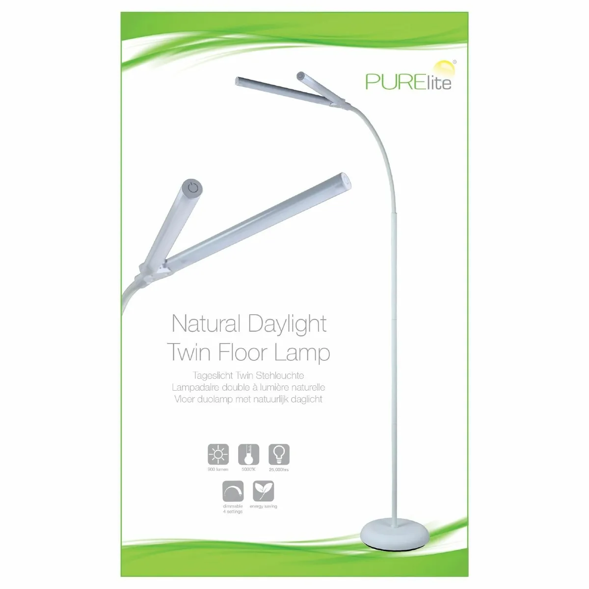 Natural Daylight Floor Lamp – Twin Lights for - Image 4