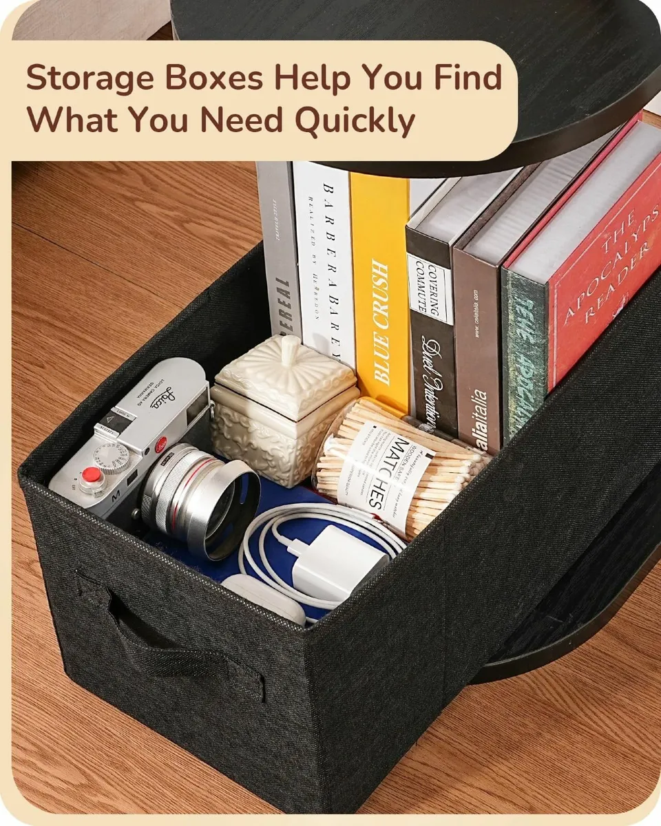 Floor Lamp with Shelves Storage Drawer 3 Color - Image 2