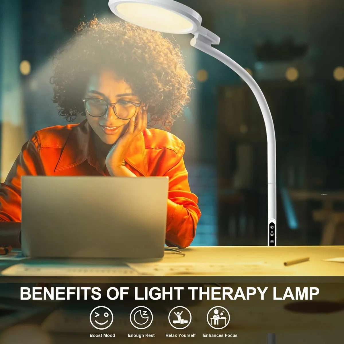 SAD Lamp 10000LUX Floor Light Therapy with Remote - Image 4
