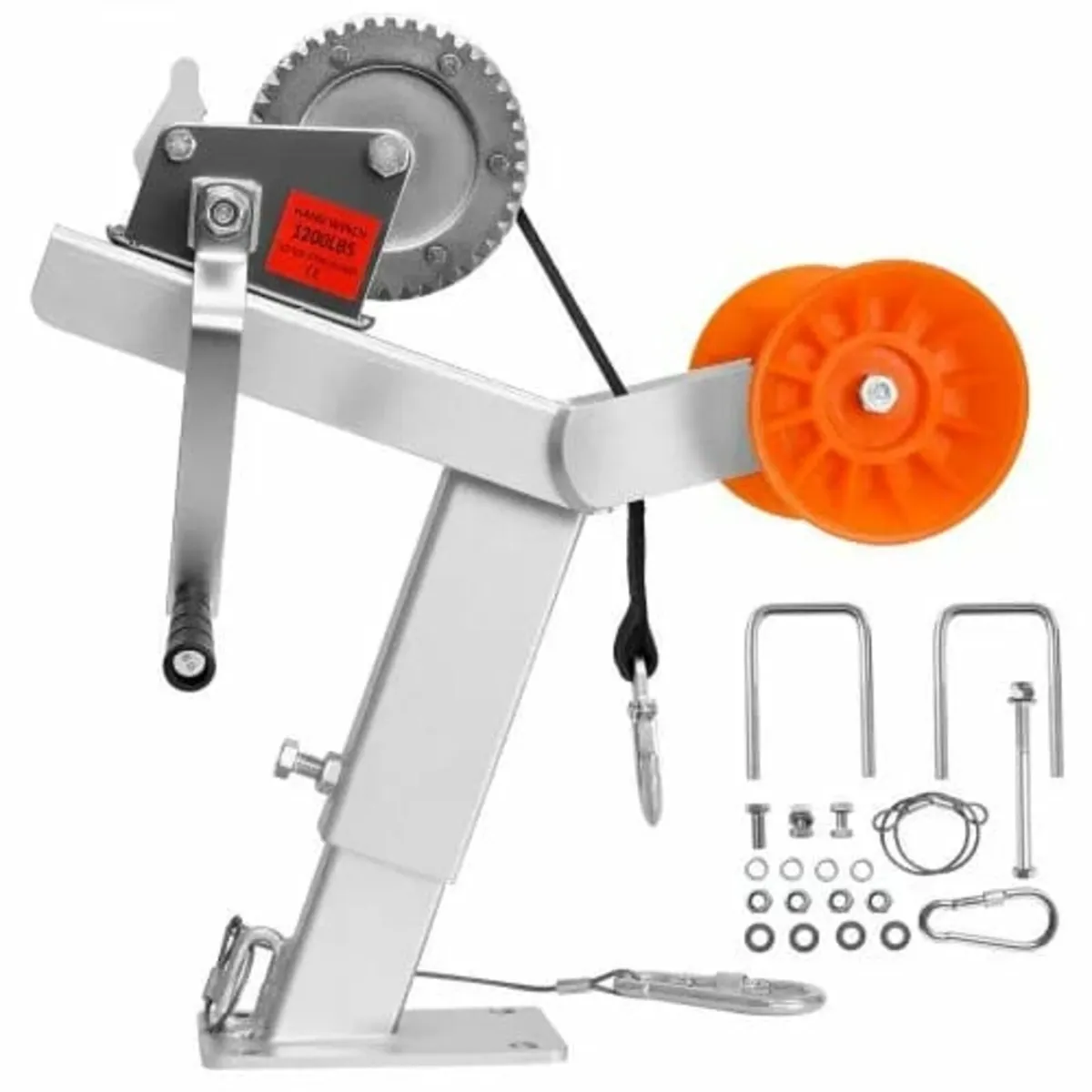 Boat Trailer Winch Stand with Roller, 544 kg Winch - Image 1