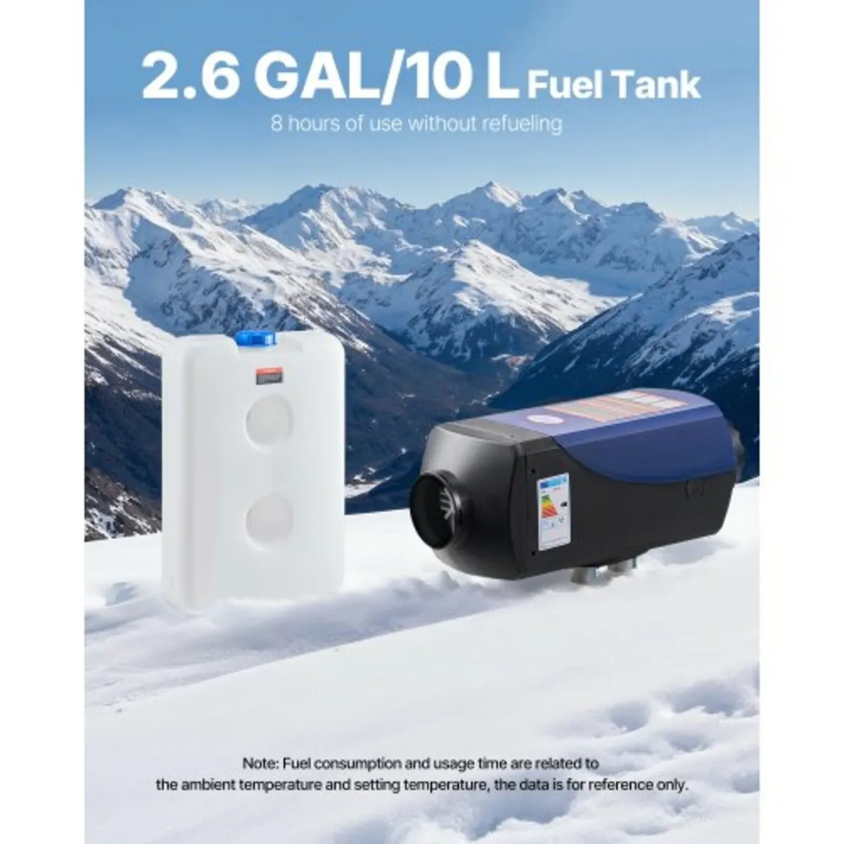 Heater, 12-24V 5-8KW Portable Diesel Air Heater w - Image 2