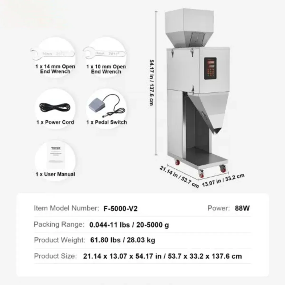 Particle Filling Machine, 0.044-11 lbs/20-5000g, A - Image 4