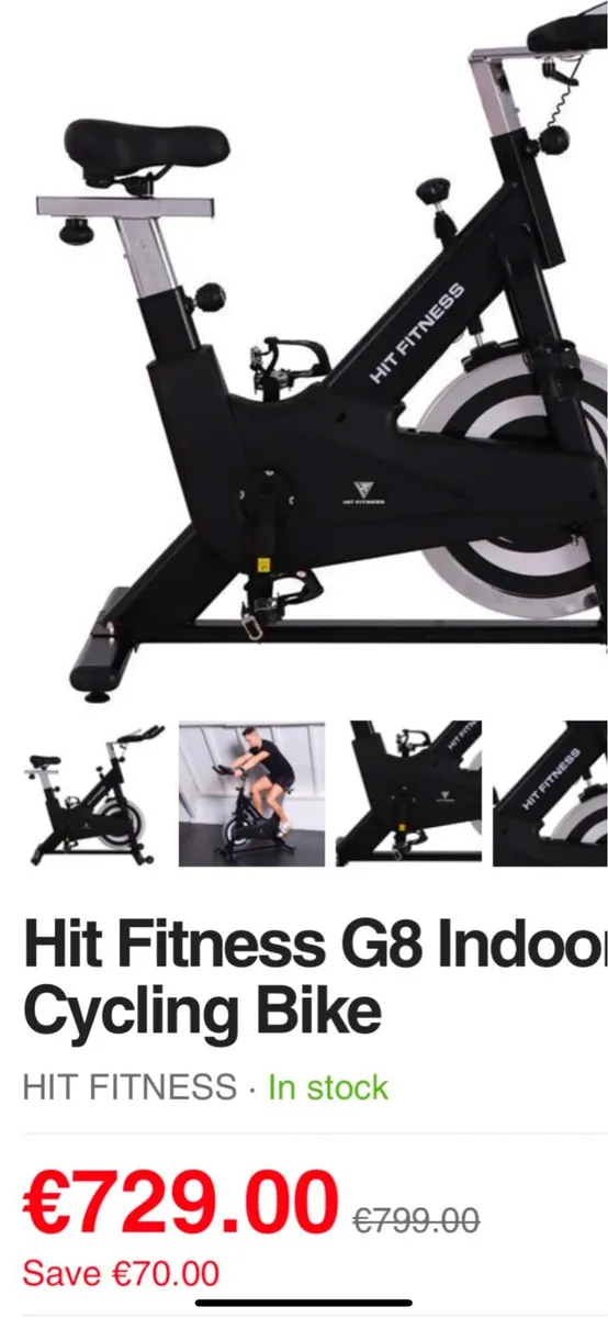HIT FITNESS G8 PRO 20 SPIN BIKE - Image 1