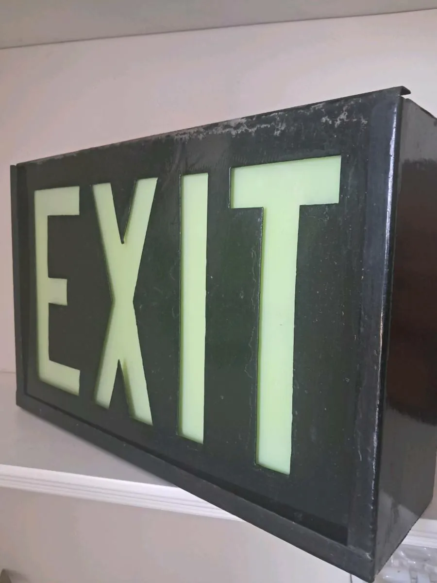 Exit Neon Sign fully functional 30cm x 10cm - Image 1