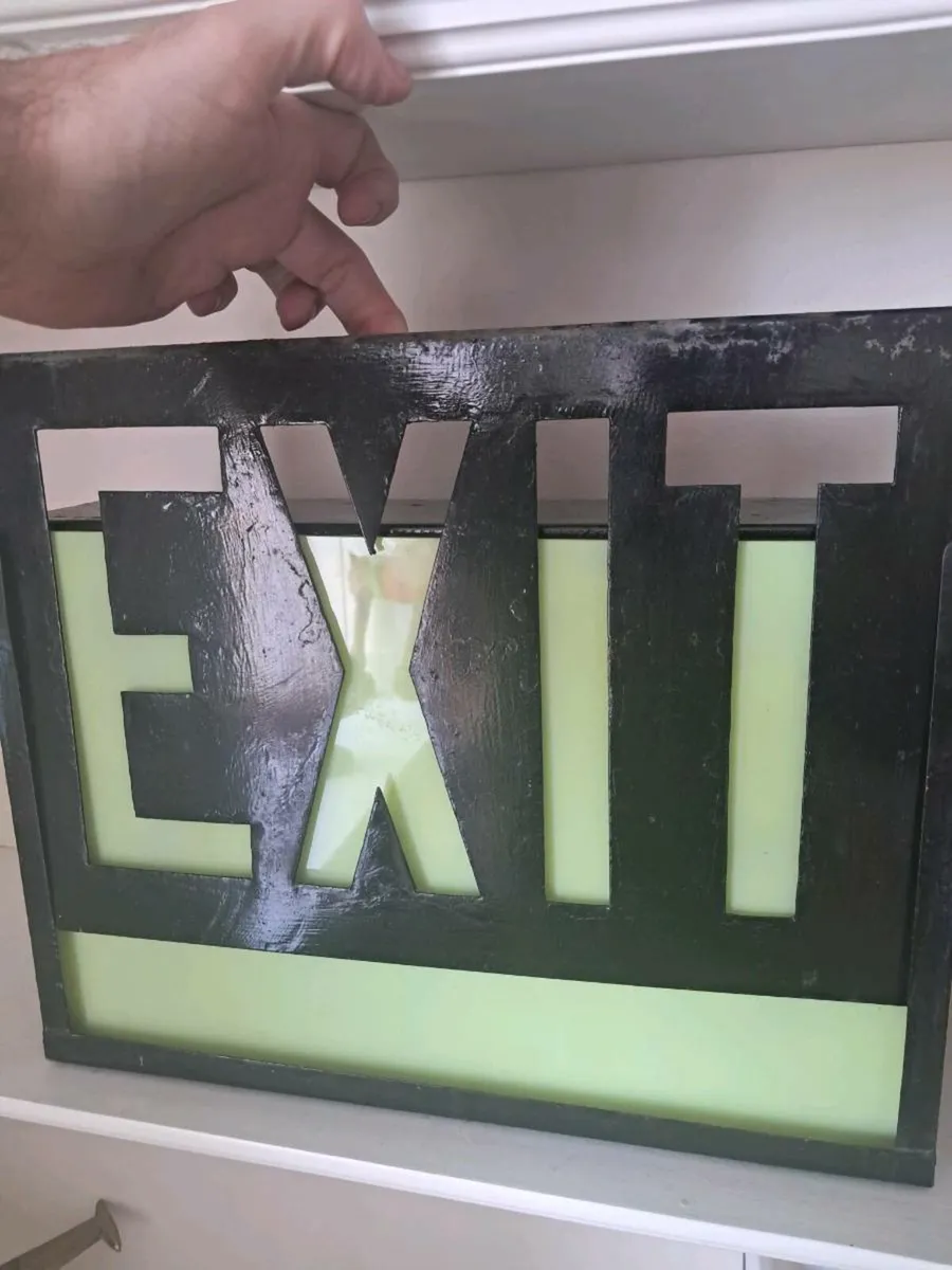 Exit Neon Sign fully functional 30cm x 10cm - Image 4