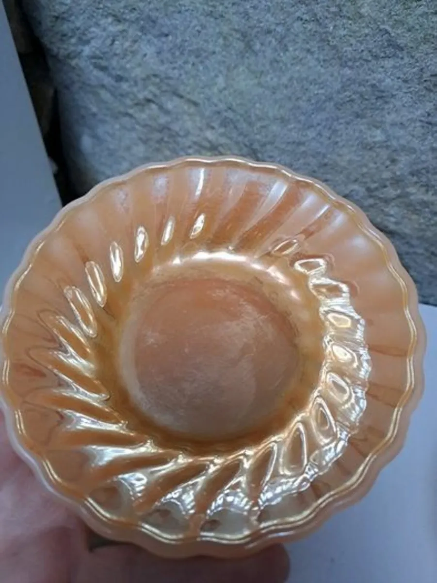 Anchor Hocking peach lustre ware - Image 3