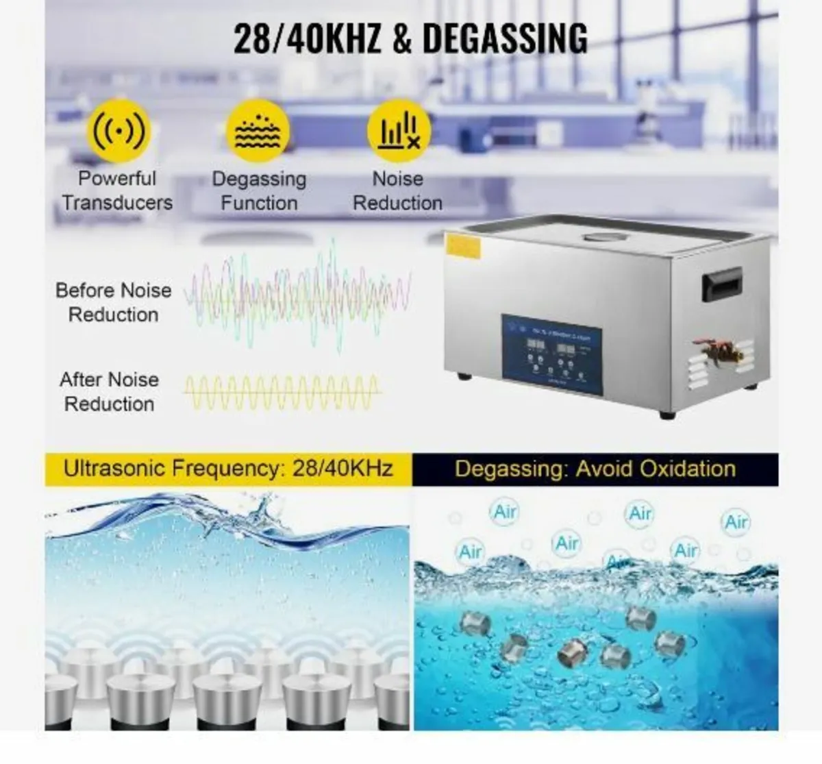30L Ultrasonic Cleaner Dual Frequency Ultrasonic - Image 3