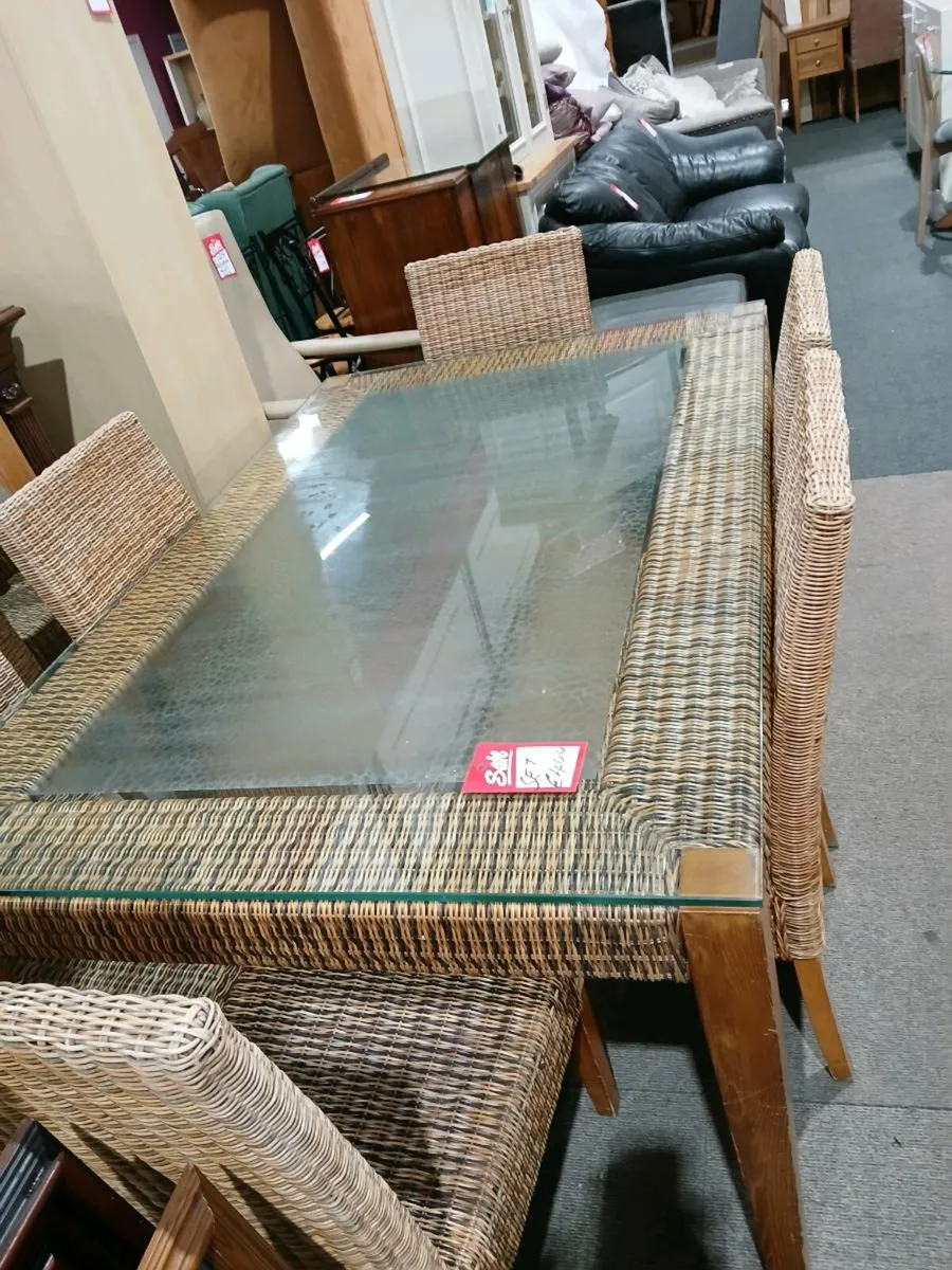 Rattan dining set - Image 3