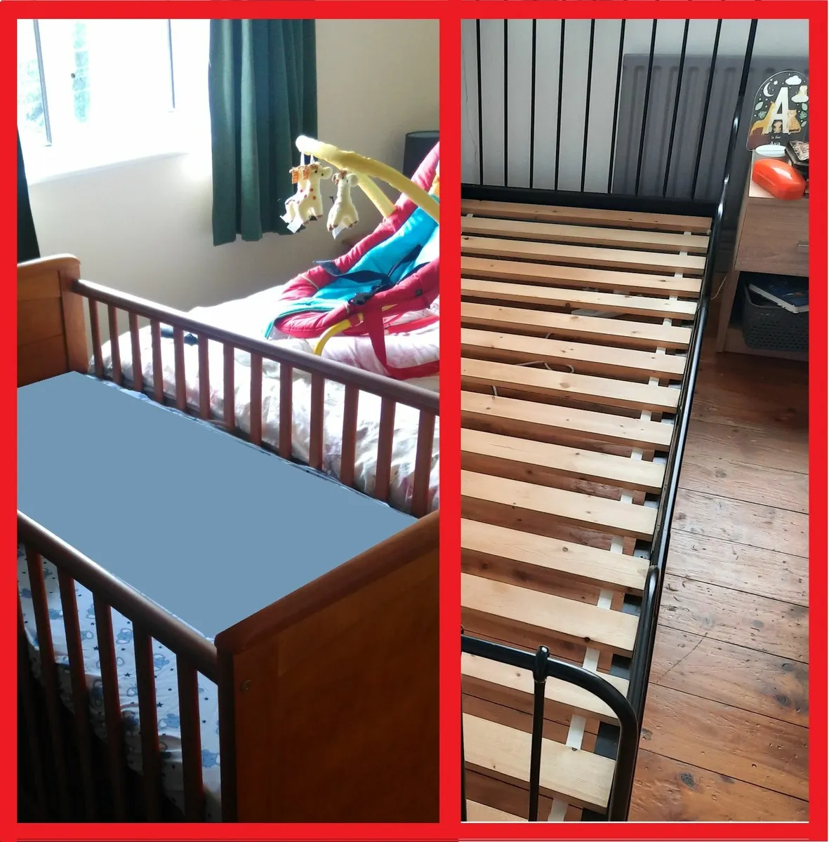 Wooden Cot Bed **Free** - Image 1