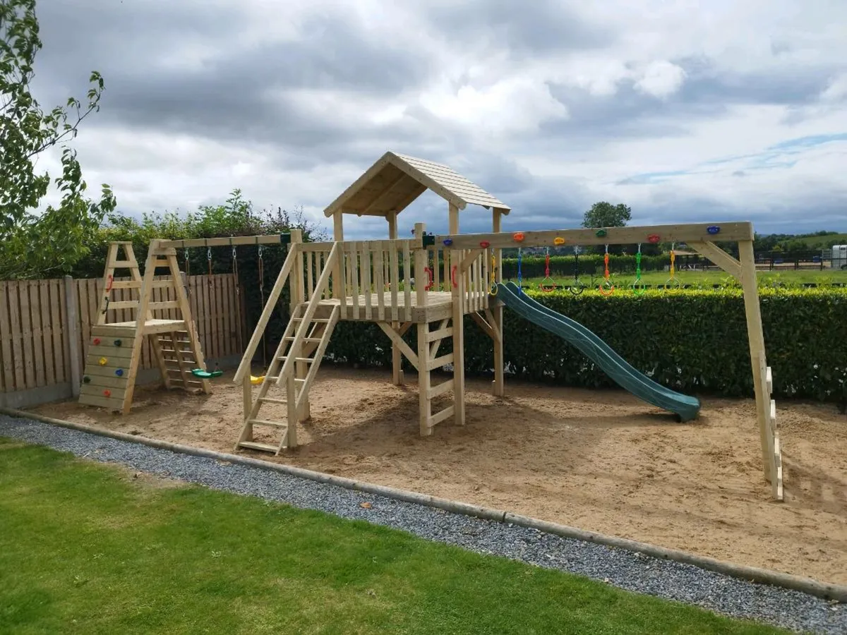 Playhouse - Climbing Frame -Swings - Image 1