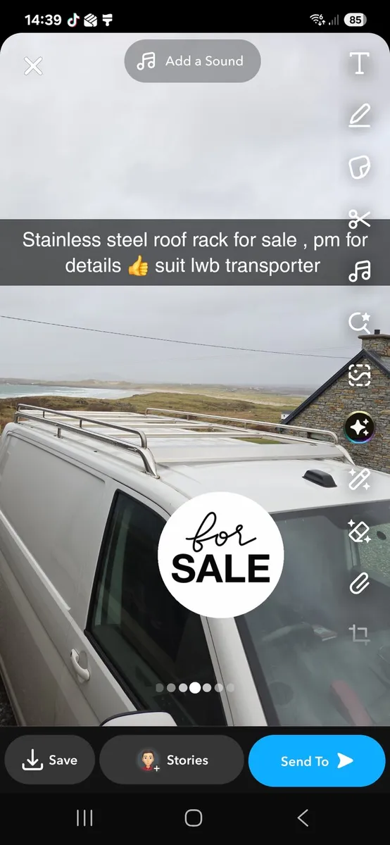 Volkswagen Transporter lwb roof rack - Image 3