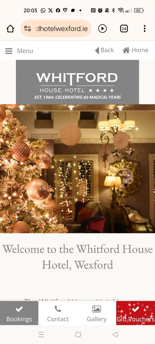 Whitford hotel Wexford voucher