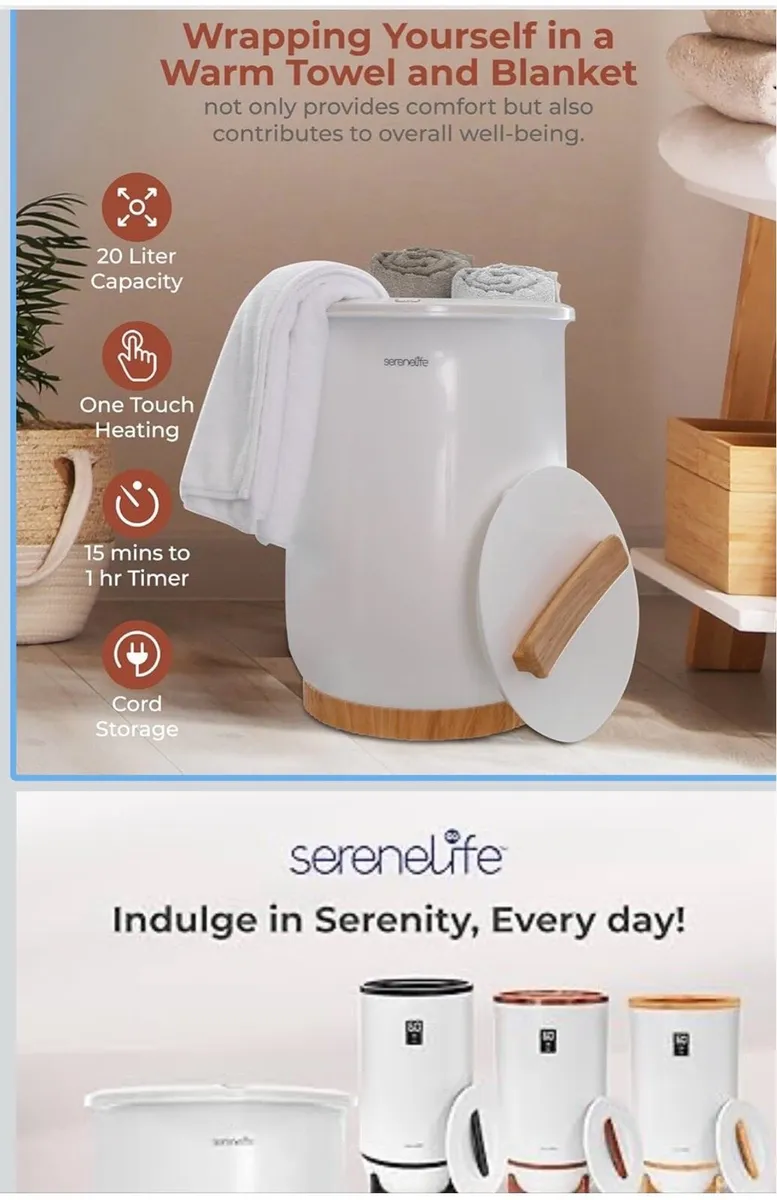 Serenelife Towel & Blanket Warmer 20L - Image 3