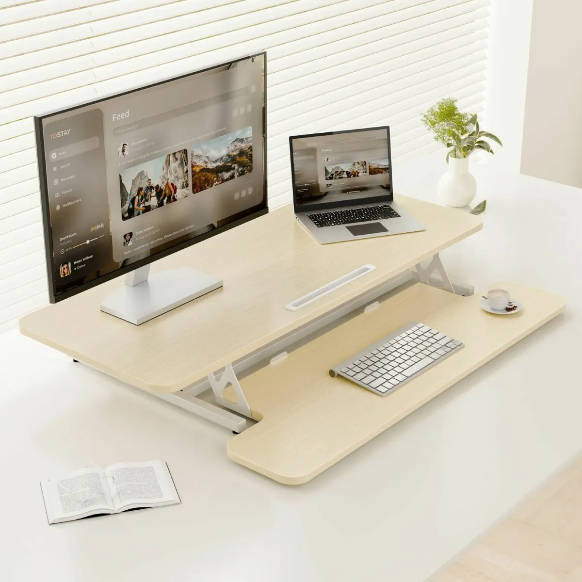 Height Adjustable Standing Desk Converter -101cm - Image 2