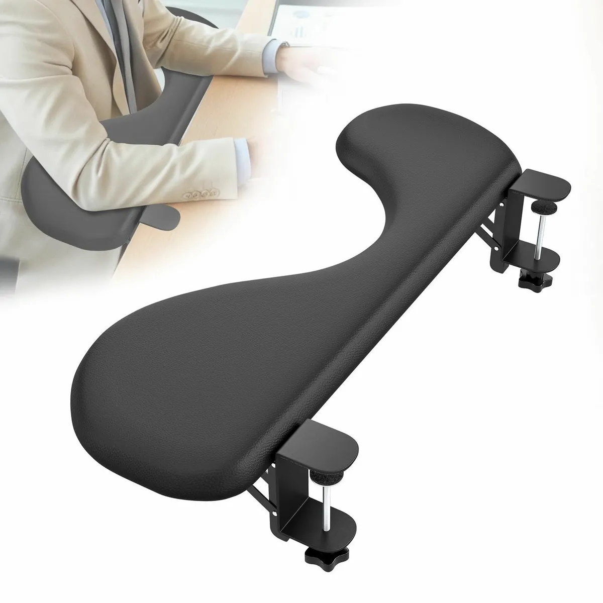 Foldable Desk Extender Tray Ergonomic Arm Rest - Image 1
