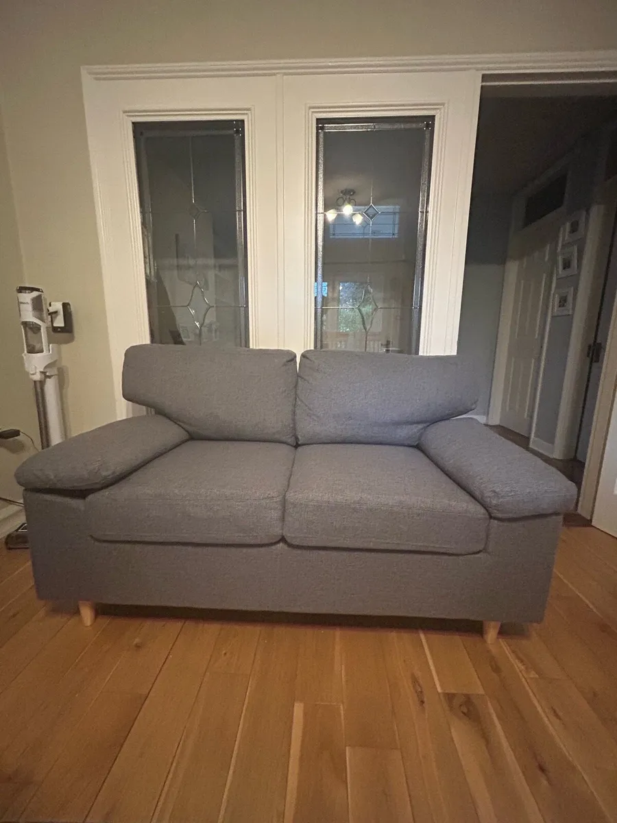 2 seater sofa grey - Image 1