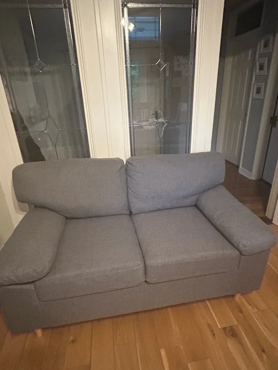 2 seater sofa grey - Image 2